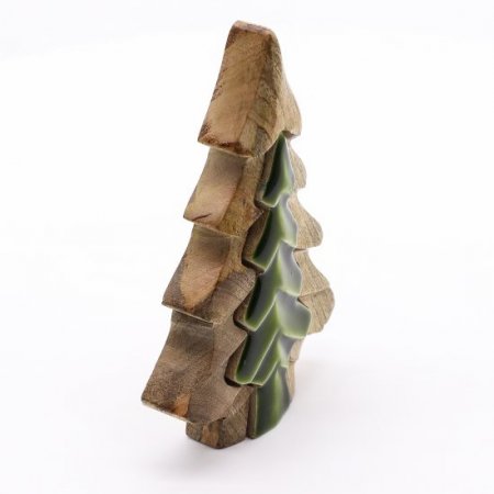 (image for) Lost in the Forrest - Small Tree in a Tree Wooden Decoration - 15x10cm