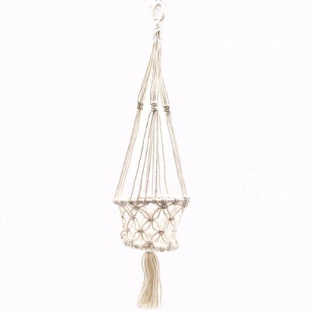 (image for) Macrame Pot Holder - Single Small Pot