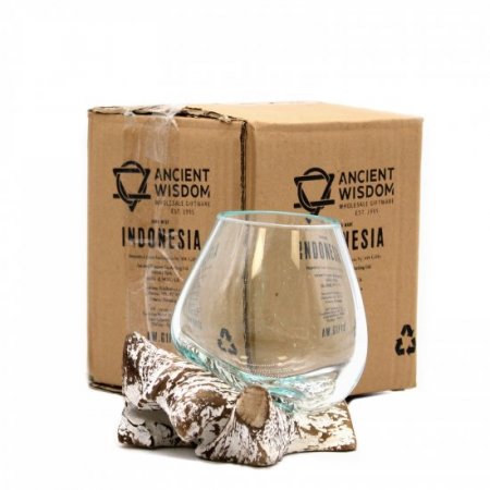 (image for) Molten Glass on Whitewash Wood - Small Bowl