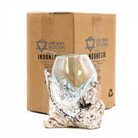 (image for) Molten Glass on Whitewash Wood - Medium Bowl