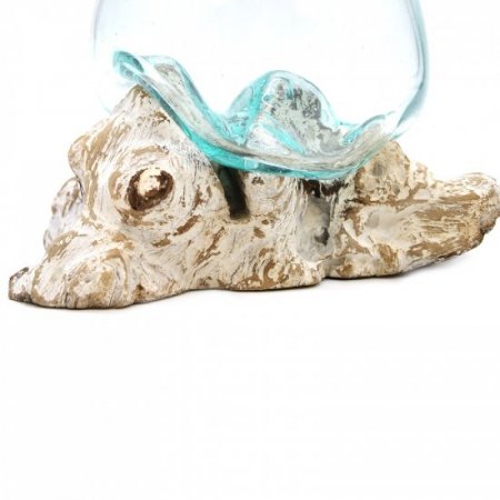 (image for) Molten Glass on Whitewash Wood - Large Bowl