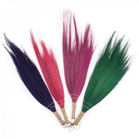 (image for) Set 4 - Pampas Long Broom - Vivid colours