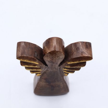(image for) Small Mango Wood Angel - Gold Decor