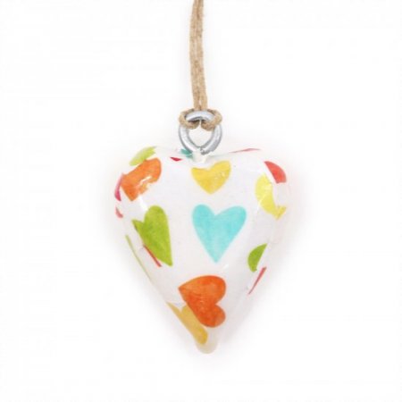 (image for) Small Decor Wood Heart - Pastel Hearts