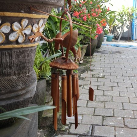 (image for) Bamboo Windchime - Natural finish - Coconut Dragon