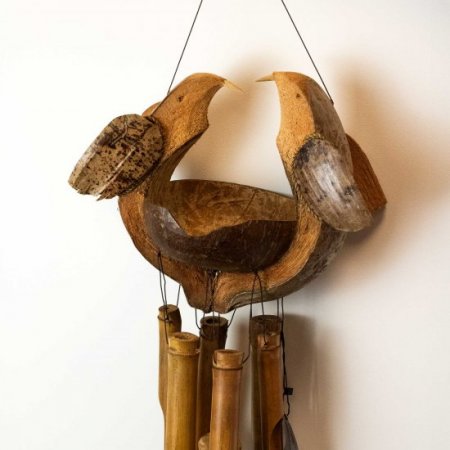 (image for) Bamboo Windchime - Natural finish - Husband & Wife
