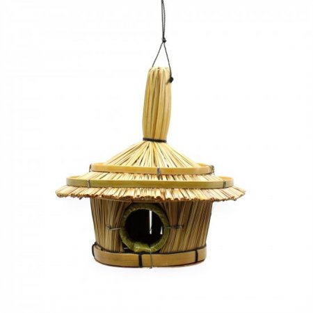 (image for) Small Round Seagrass Bird Box 17x17cm