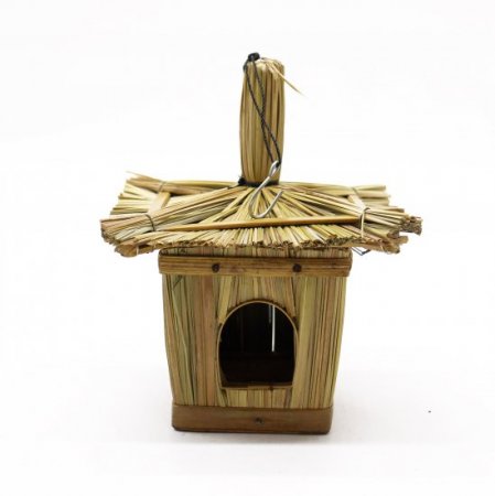 (image for) Small Square Seagrass Bird Box 18x13cm
