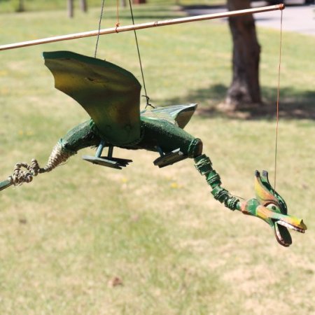 (image for) Green Coconut Dragon Mobile 37cm