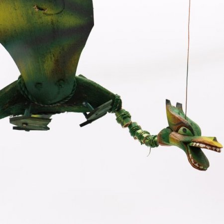 (image for) Green Coconut Dragon Mobile 37cm