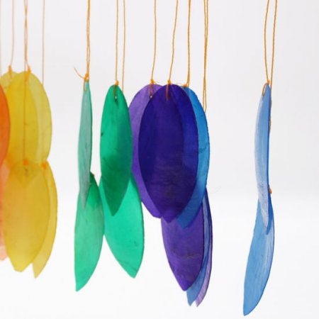 (image for) Rainbow Large Leaf Chime