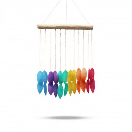 (image for) Rainbow Large Leaf Chime