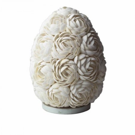 (image for) Boho Sea Shell Lamp - Rose Oval - 20cm