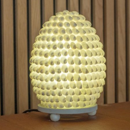 (image for) Boho Sea Shell Lamp - Buting Shell Oval - 15cm
