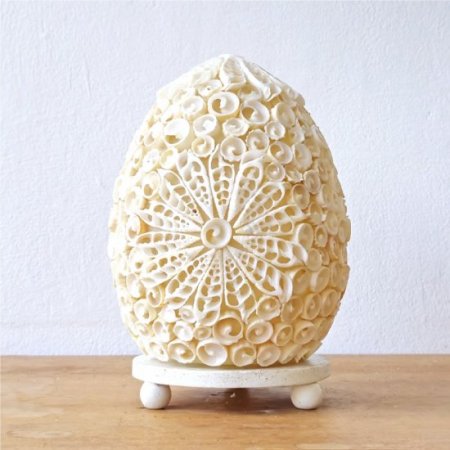 (image for) Boho Sea Shell Lamp - Cut Art Shell Oval - 15cm
