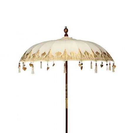 (image for) Bali Patio Parasol - Canvas - Natural Decor - 1.5m