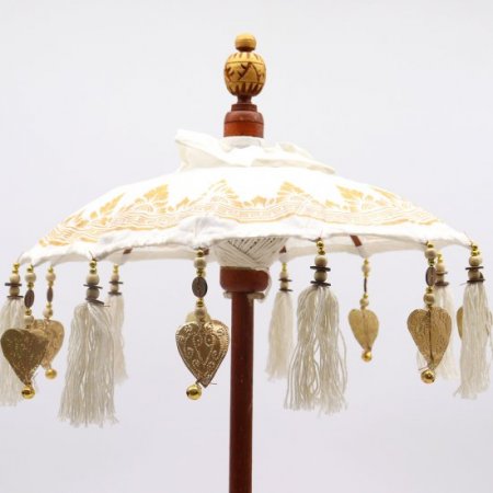 (image for) Bali Home Decor Parasol - Canvas - Gold Decor- 40cm