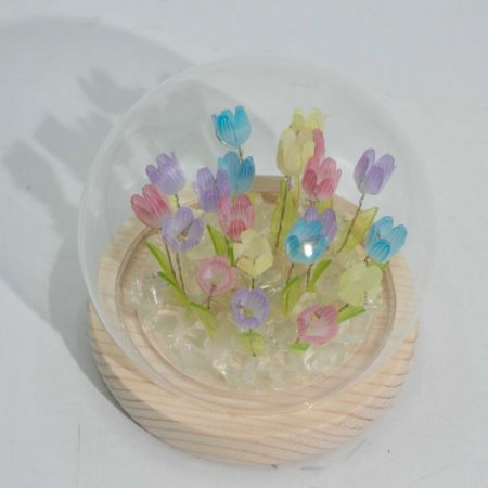 (image for) Floral Glow Garden Dome - 20 Multi Tulips - LED USB