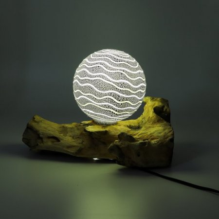 (image for) DriftGlow Lamp Grey Luna Shade