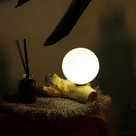 (image for) DriftGlow Lamp Cotton Luna Ivory Shade