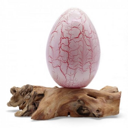 (image for) DriftGlow Lamp Crackle Fire Egg Shade - Orange