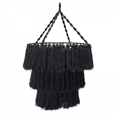 (image for) Macrame Soft Chandelier - Black