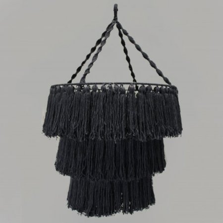 (image for) Macrame Soft Chandelier - Black