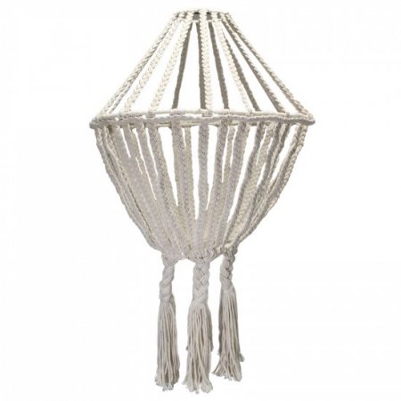 (image for) Macrame Large Drop Chandelier - Natural