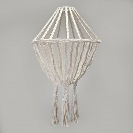 (image for) Macrame Large Drop Chandelier - Natural