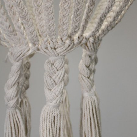 (image for) Macrame Large Drop Chandelier - Natural