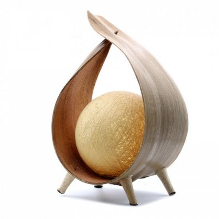 (image for) Natural Coconut Lamp - Natural Wrapover