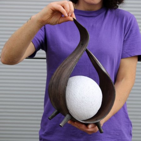 (image for) Natural Coconut Lamp - Chocolate Wrapover Twist