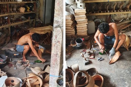 (image for) Natural Coconut Lamp - Chocolate Twist