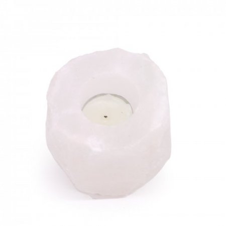 (image for) Crystal Rock Himalayan Salt Candle Holder 600-800g