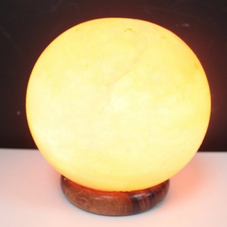 (image for) Salt Lamp Ball - Big Wooden Base