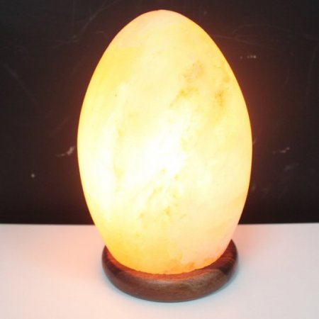(image for) Salt Lamp Egg - Wooden Base