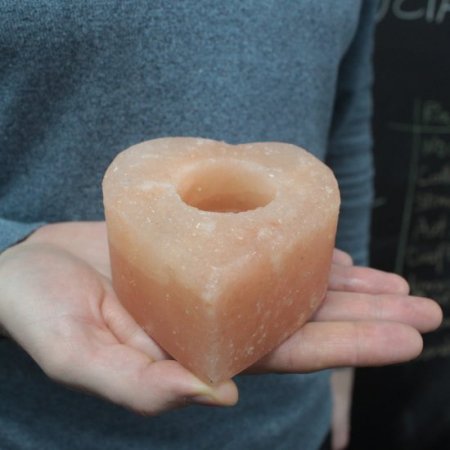 (image for) Salt Candle Holder - Med Heart