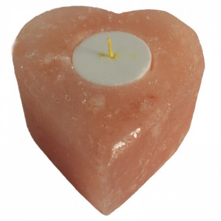 (image for) Salt Candle Holder - Med Heart