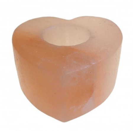 (image for) Salt Candle Holder - Med Heart