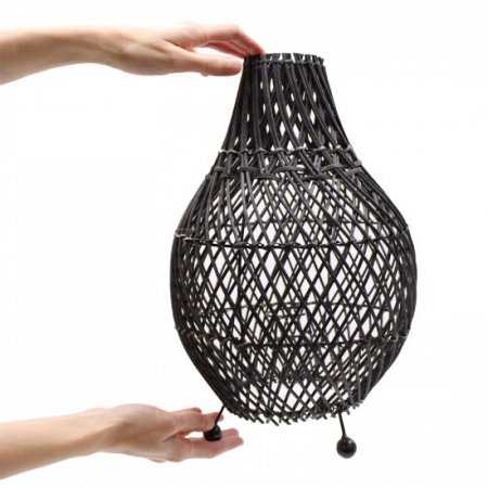 (image for) Rattan Table Lamps - Black