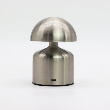 (image for) Touch Lamp - Dome Mushroom Silver - USB (C) - Rechargable (400 Watt)