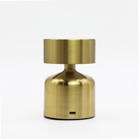 (image for) Touch Lamp - Flat Mushroom Bronze- USB (C) - Rechargable (400 Watt)