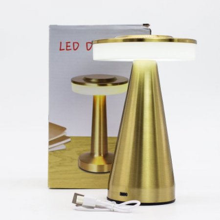 (image for) Touch Lamp - Tall Stem Copper - USB (C) - Rechargable (400 Watt)