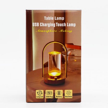 (image for) Touch Lamp - Crystal Lantern- USB (C) - Rechargable (2000 Watt)