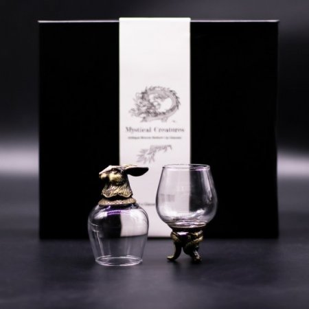 (image for) Gift Set of 6 Glasses (100ml) - Mystical Creatures - Antique Bronze