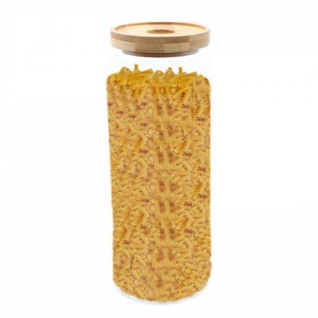 (image for) Cottage Bamboo Glass Jar - 20cm