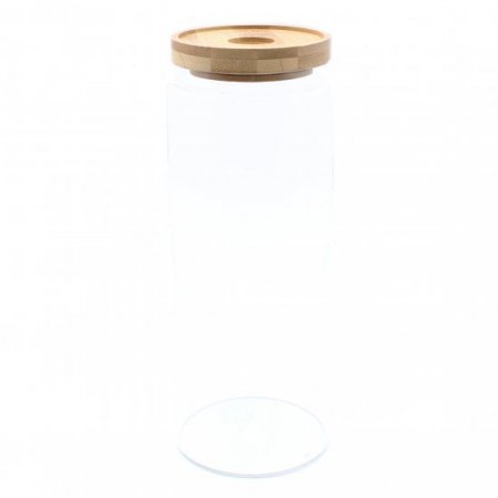 (image for) Cottage Bamboo Glass Jar - 25cm