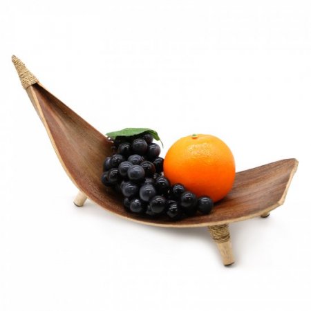 (image for) Coconut Leaf Fruit Bowl Set - Natural
