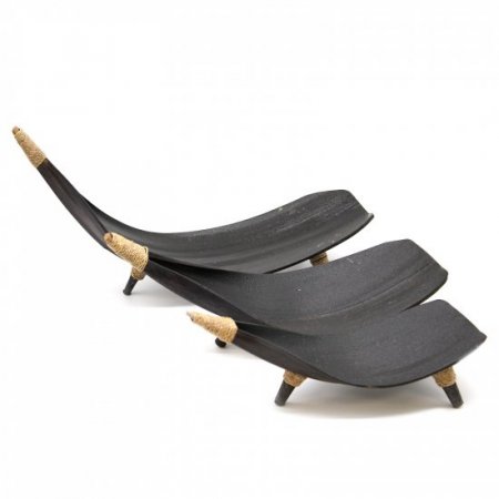 (image for) Coconut Leaf Fruit Bowl Set - Chocolate