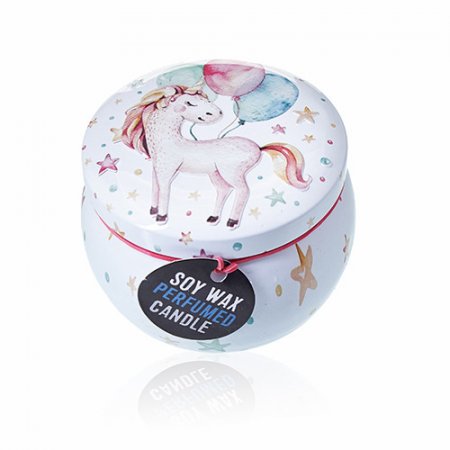(image for) Art Tin Candle - Assorted Design - Unicorns - Moonstone
